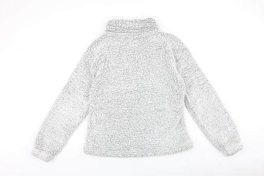 NEXT Womens Grey 100% Cotton Pullover Sweatshirt Size M Zip