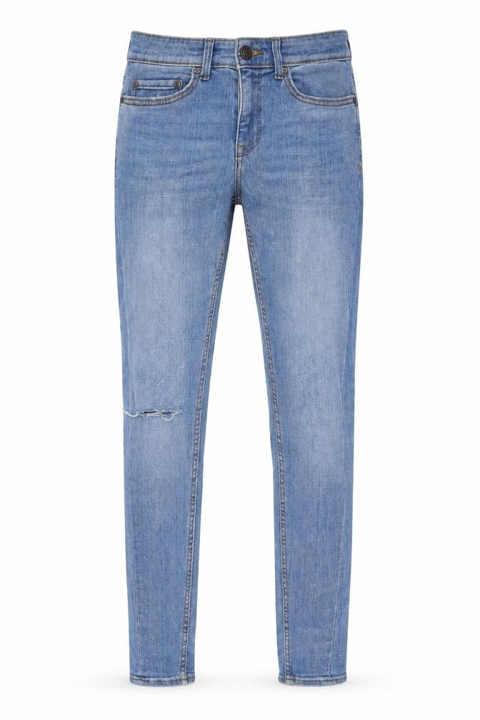 New Look Mens Blue Cotton Skinny Jeans Size 30 in L34 in Regular Button