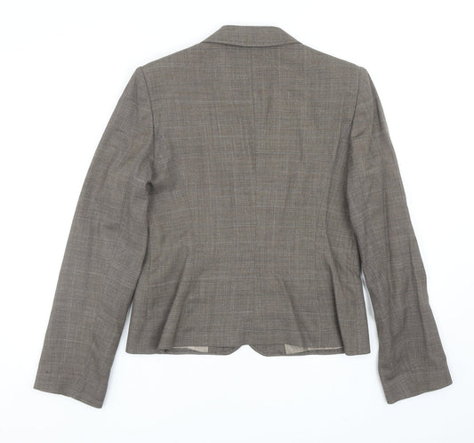 NEXT Womens Brown Wool Jacket Blazer Size 12