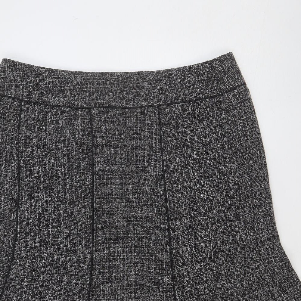 EWM Womens Grey Polyester Trumpet Skirt Size 16