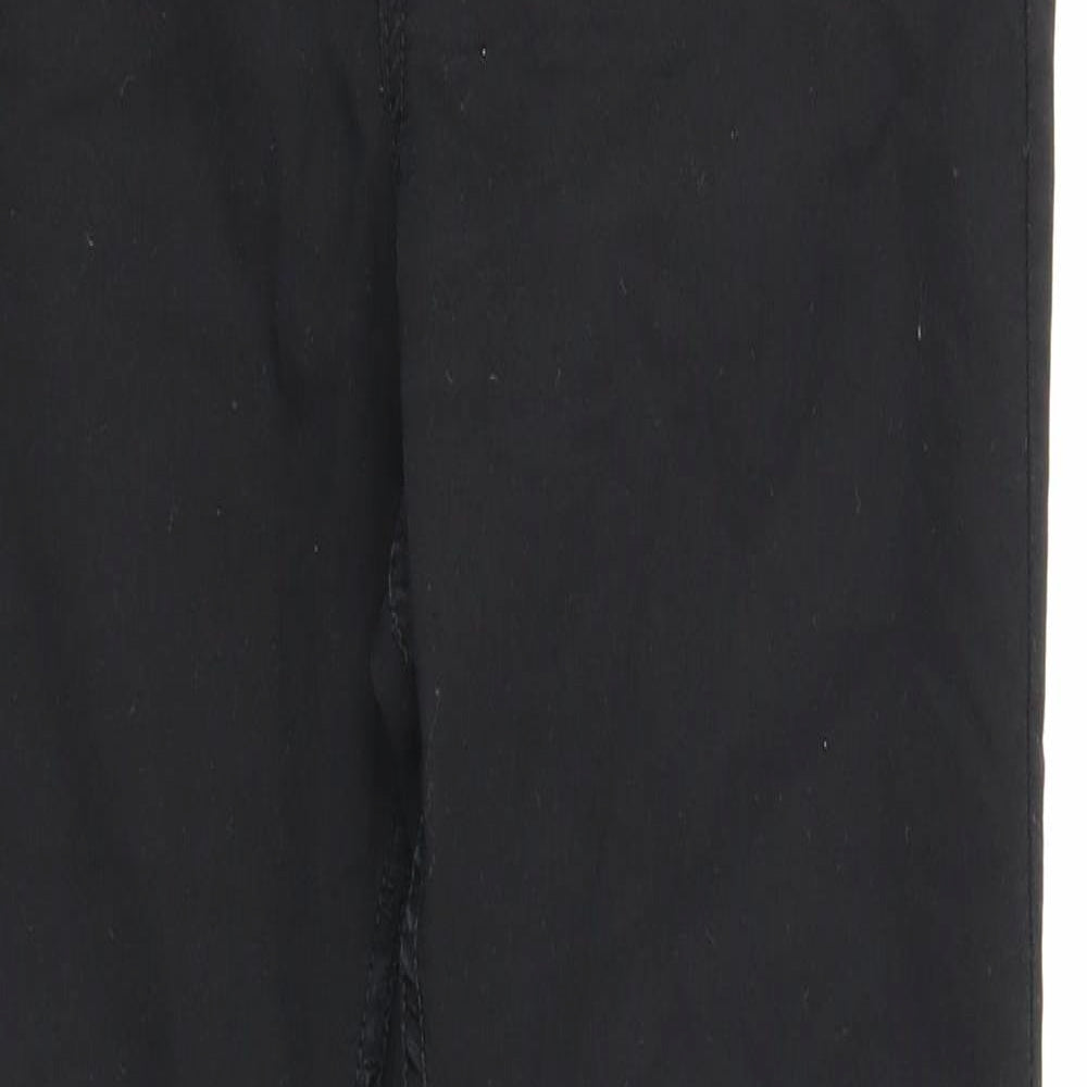 H&M Womens Black Cotton Skinny Jeans Size 12 Regular Zip