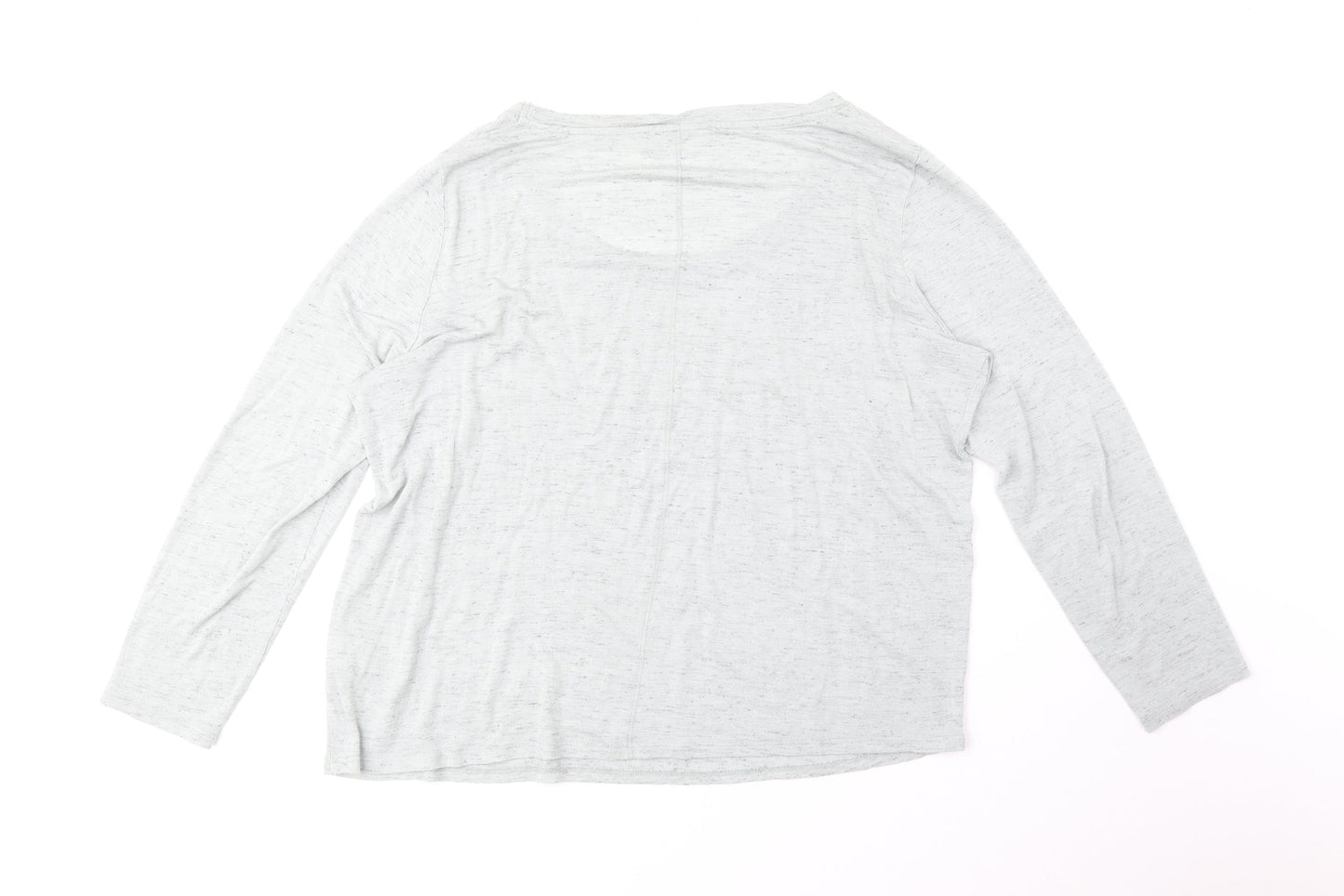 Indigo Womens Green Viscose Basic T-Shirt Size 14 Round Neck