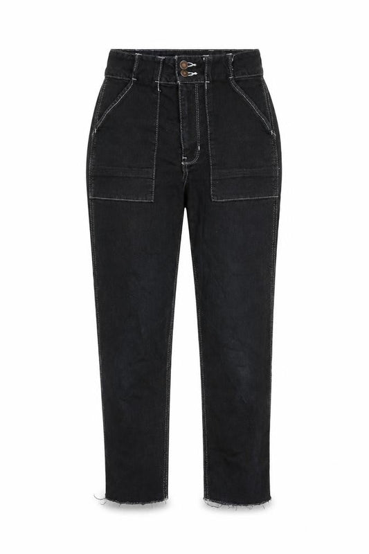 Hollister Womens Black Cotton Straight Jeans Size 26 in L27 in Regular Zip