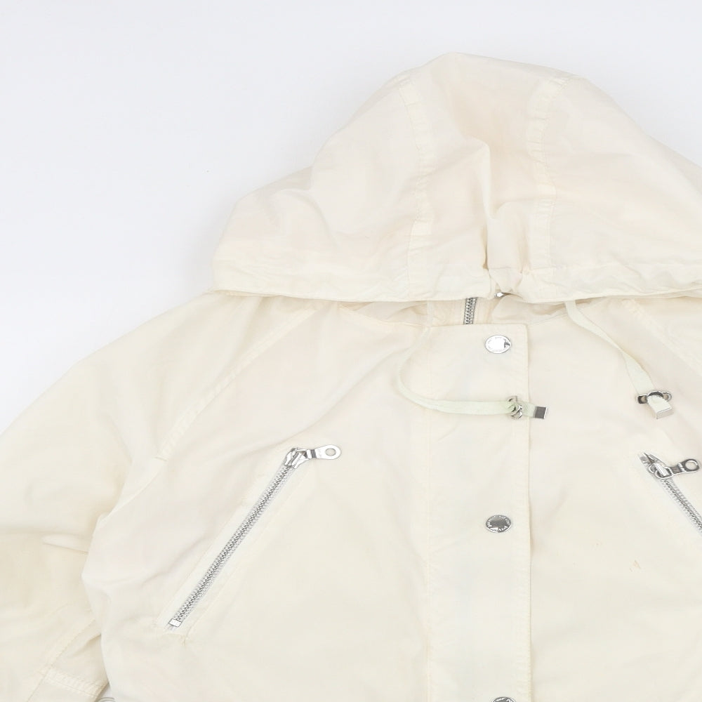 Marks and Spencer Womens Ivory Jacket Size 6 Zip