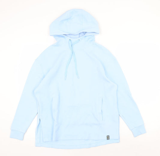 Marks and Spencer Womens Blue Viscose Pullover Hoodie Size 6 Pullover