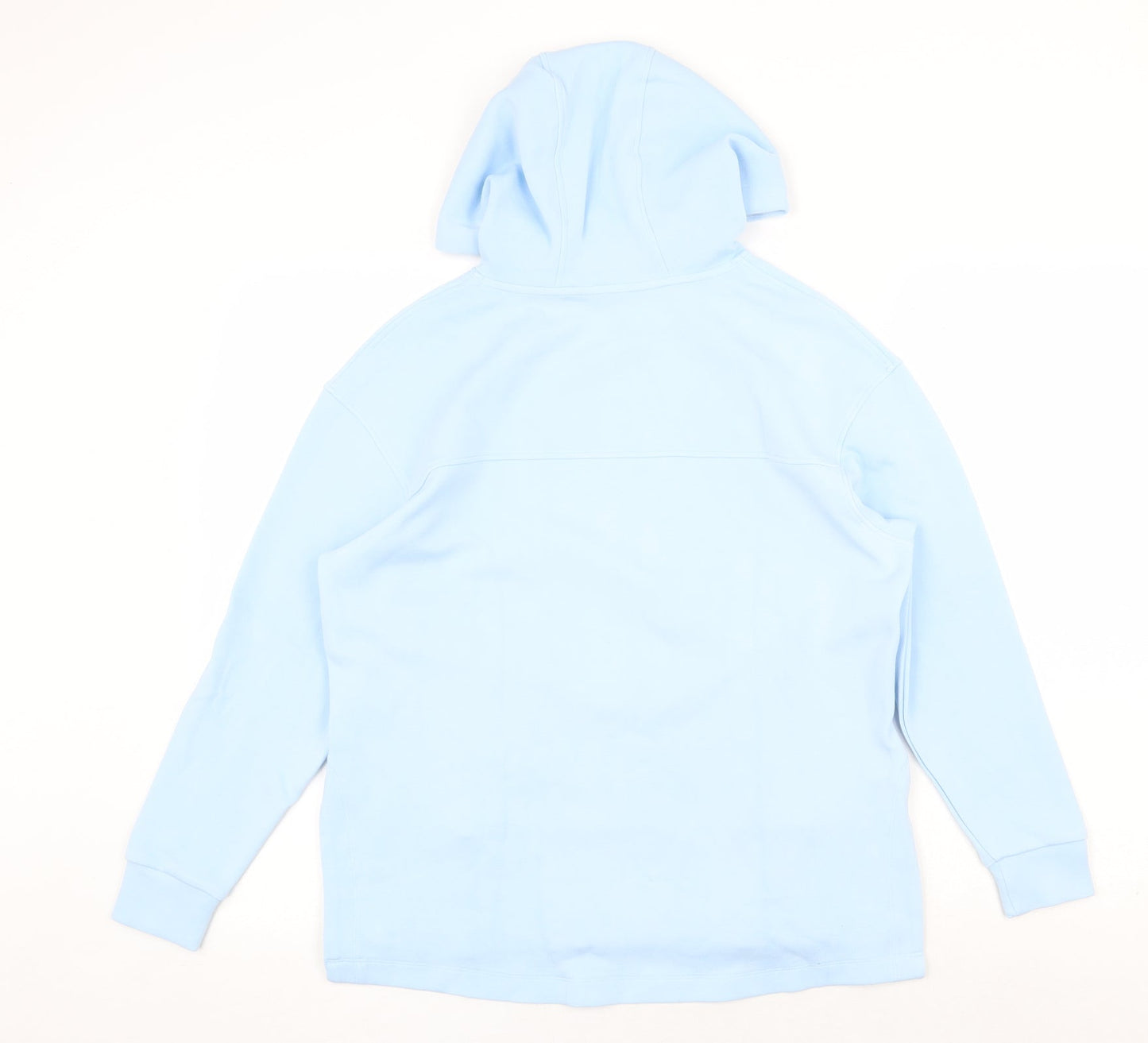 Marks and Spencer Womens Blue Viscose Pullover Hoodie Size 6 Pullover