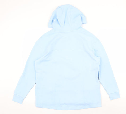 Marks and Spencer Womens Blue Viscose Pullover Hoodie Size 6 Pullover