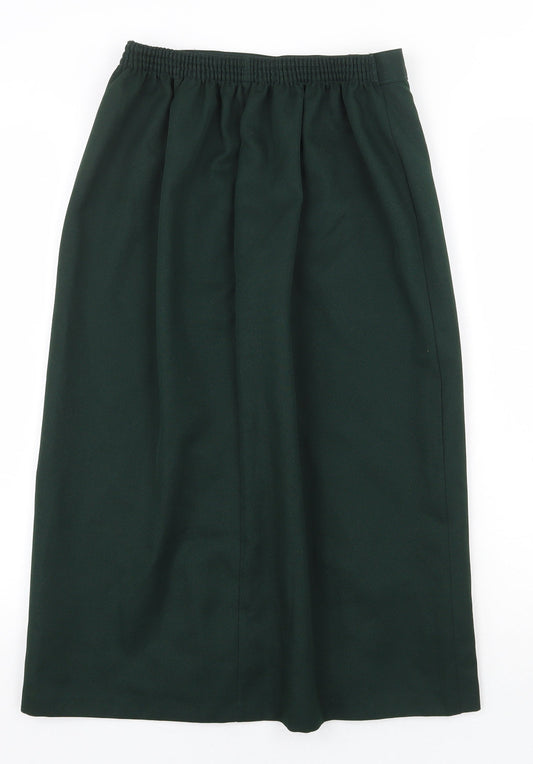 Slimma Womens Green Polyester Straight & Pencil Skirt Size 14