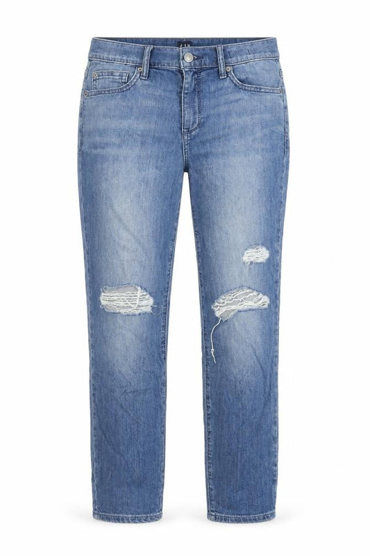 Gap Womens Blue Cotton Straight Jeans Size 29 in Regular Zip
