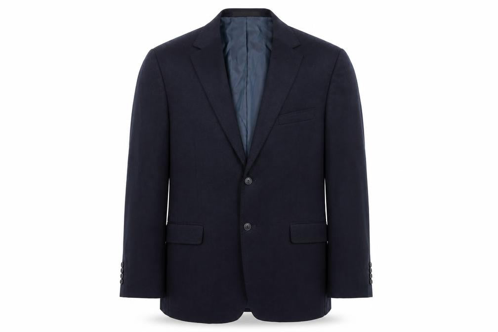 Marks and Spencer Mens Blue Polyester Jacket Blazer Size 42 Regular