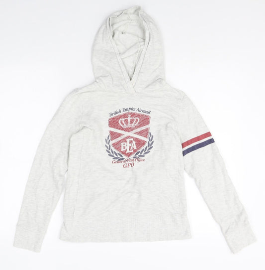 UT Womens Grey Polyester Pullover Hoodie Size M Pullover