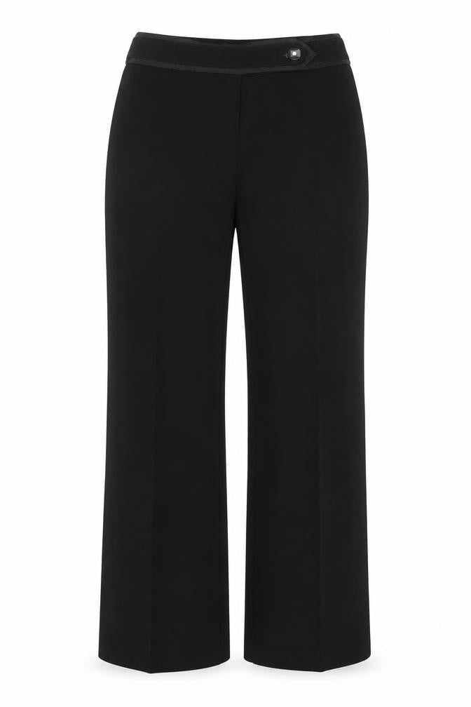 Principles Womens Black Polyester Trousers Size 10 Regular Zip