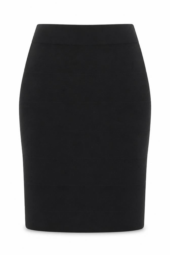 Romeo & Juliet Couture Womens Black Viscose Straight & Pencil Skirt Size 10