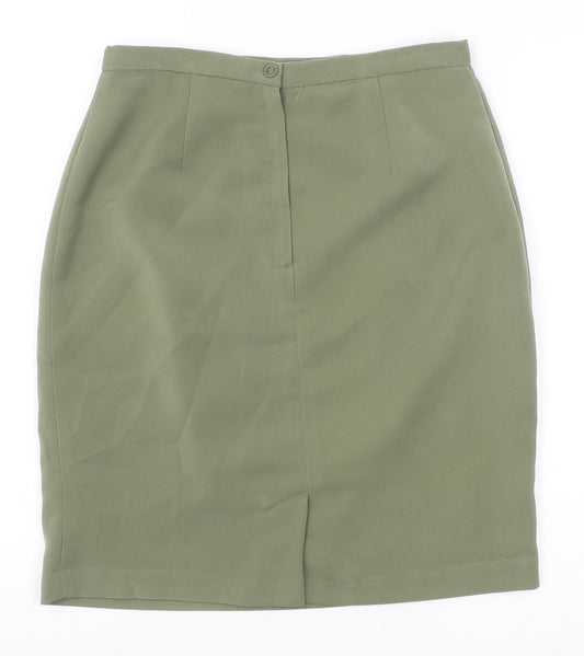 Fairweather Womens Green Polyester Straight & Pencil Skirt Size 10 Zip