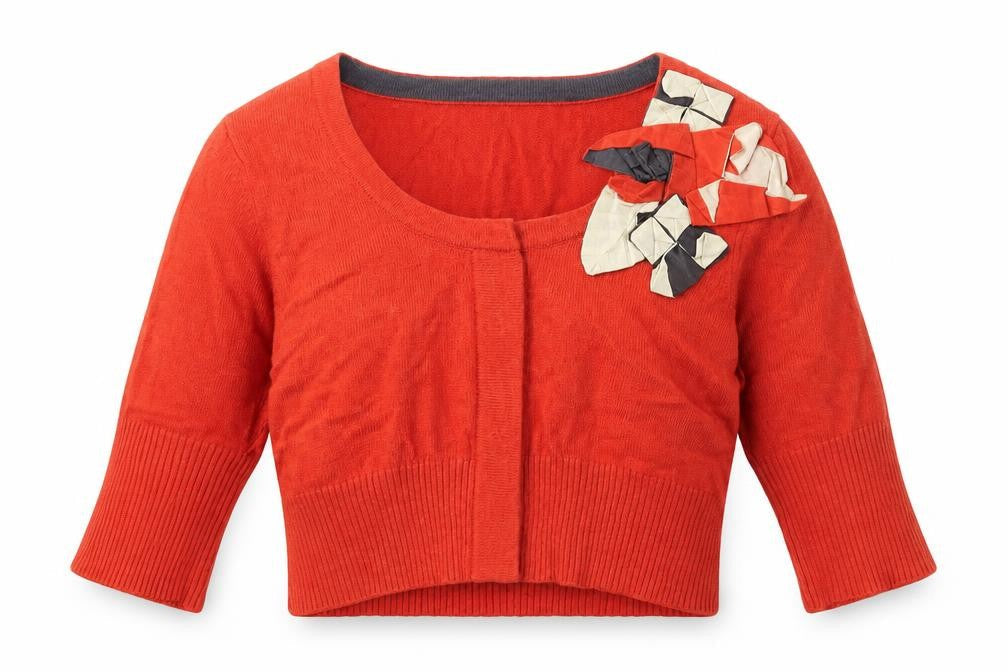 Womens UK 8 Regular Fenn Wright Manson Orange Cardigan