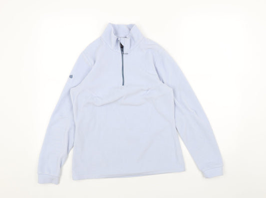 Lafuma Womens Blue Polyester Pullover Sweatshirt Size S Zip
