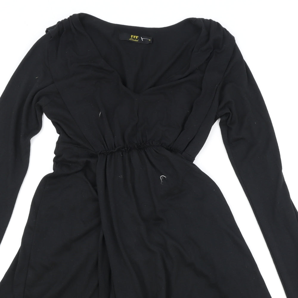 FFF Limited Womens Black Polyester Jumpsuit One-Piece Size 8 Pullover