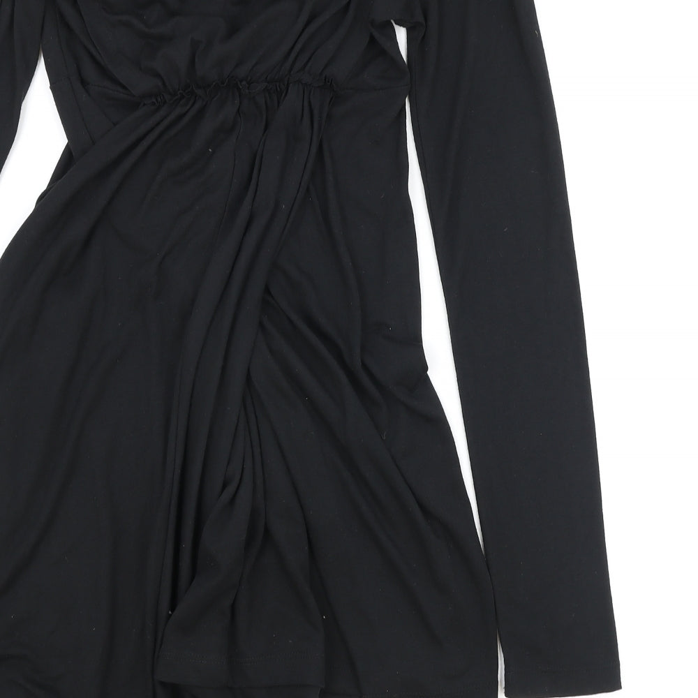 FFF Limited Womens Black Polyester Jumpsuit One-Piece Size 8 Pullover