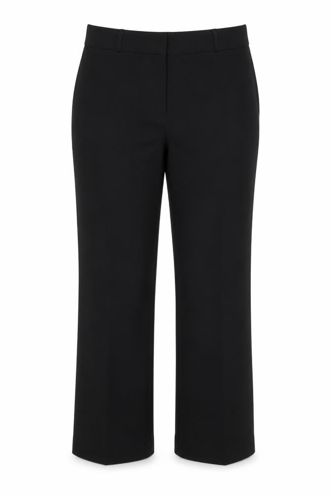 Marks and Spencer Womens Black Polyester Trousers Size 10 Regular Zip