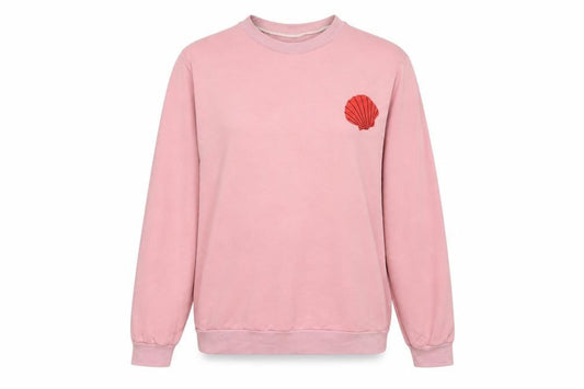 Preworn Womens Pink Cotton Pullover Sweatshirt Size XL Pullover - Shell