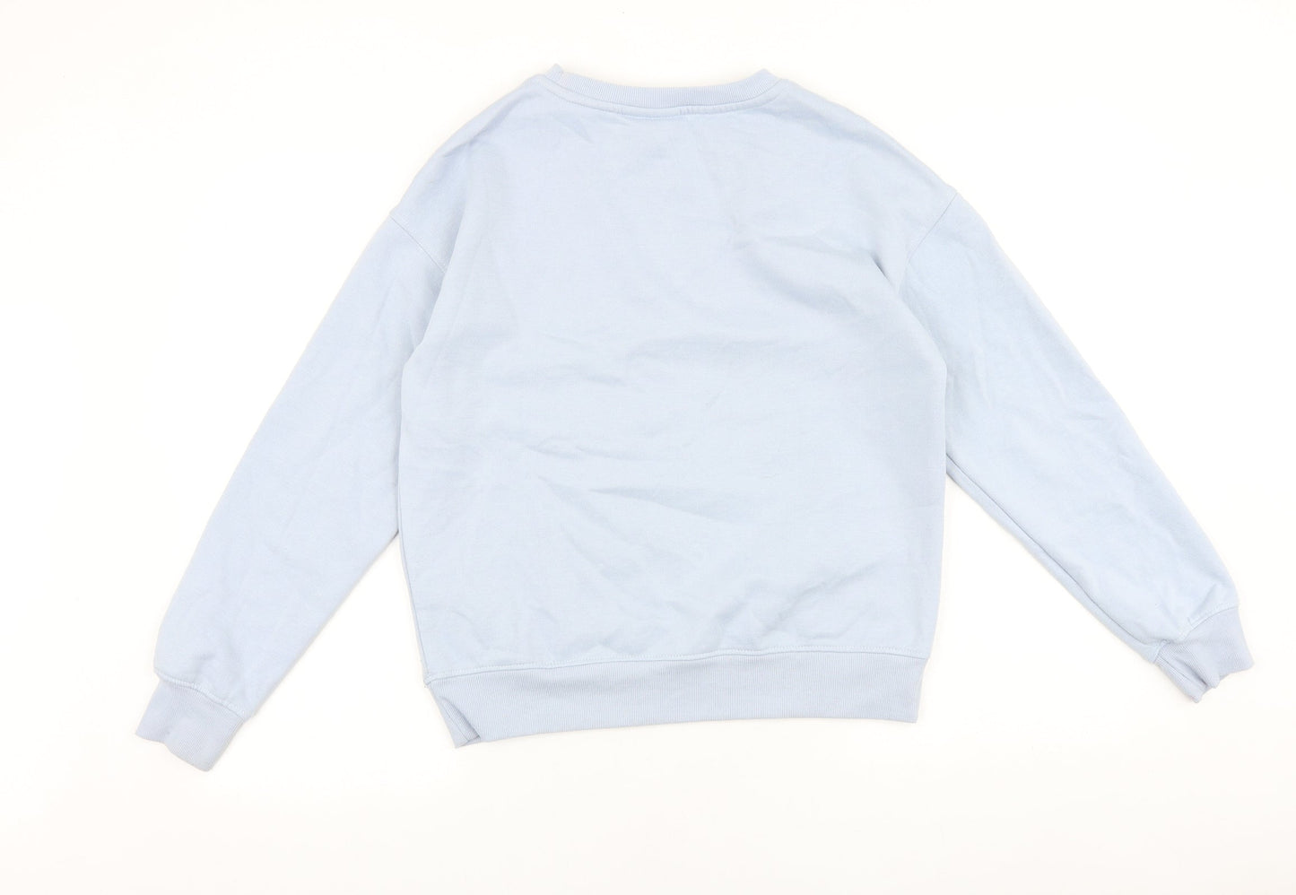 Disney Womens Blue Cotton Pullover Sweatshirt Size 2XS Pullover - Stitch Christmas