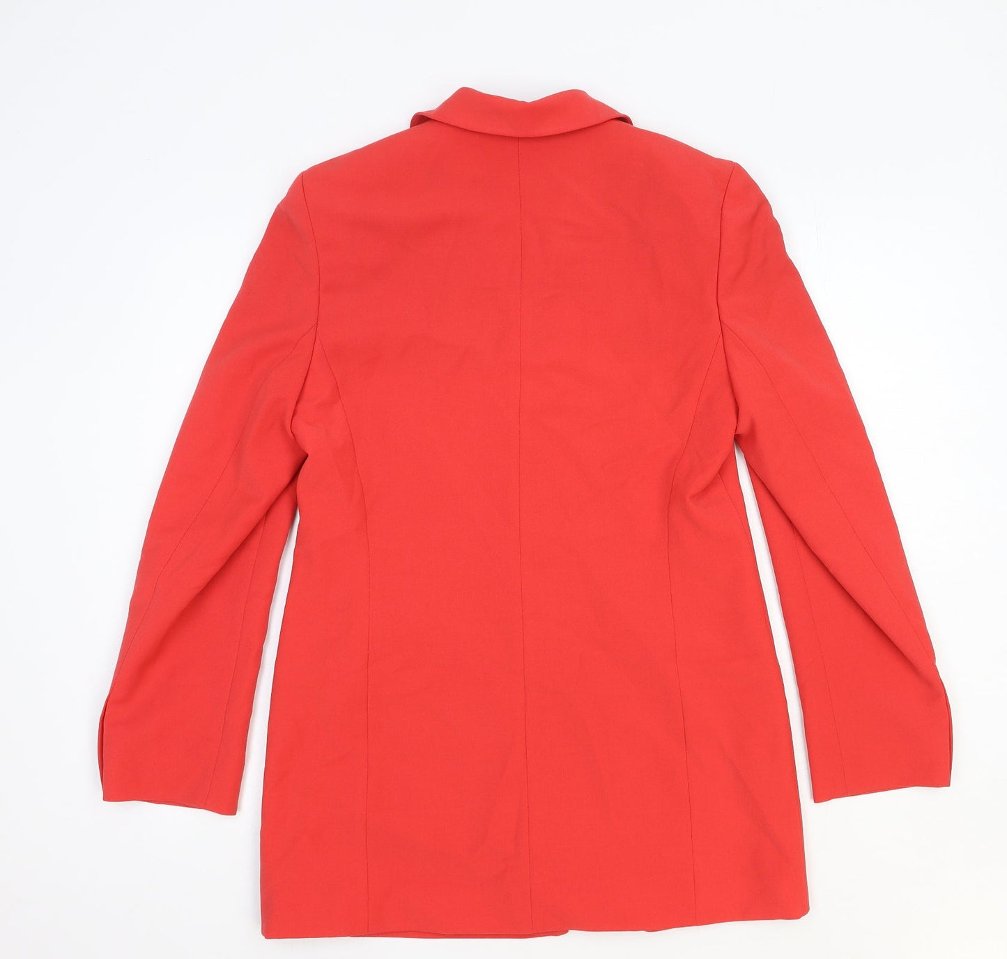 LUCIA Womens Red Jacket Blazer Size 8 Button
