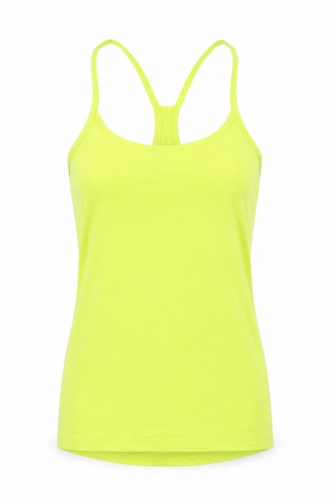 Marks and Spencer Womens Green Polyester Basic Tank Size 8 Scoop Neck - Racerback