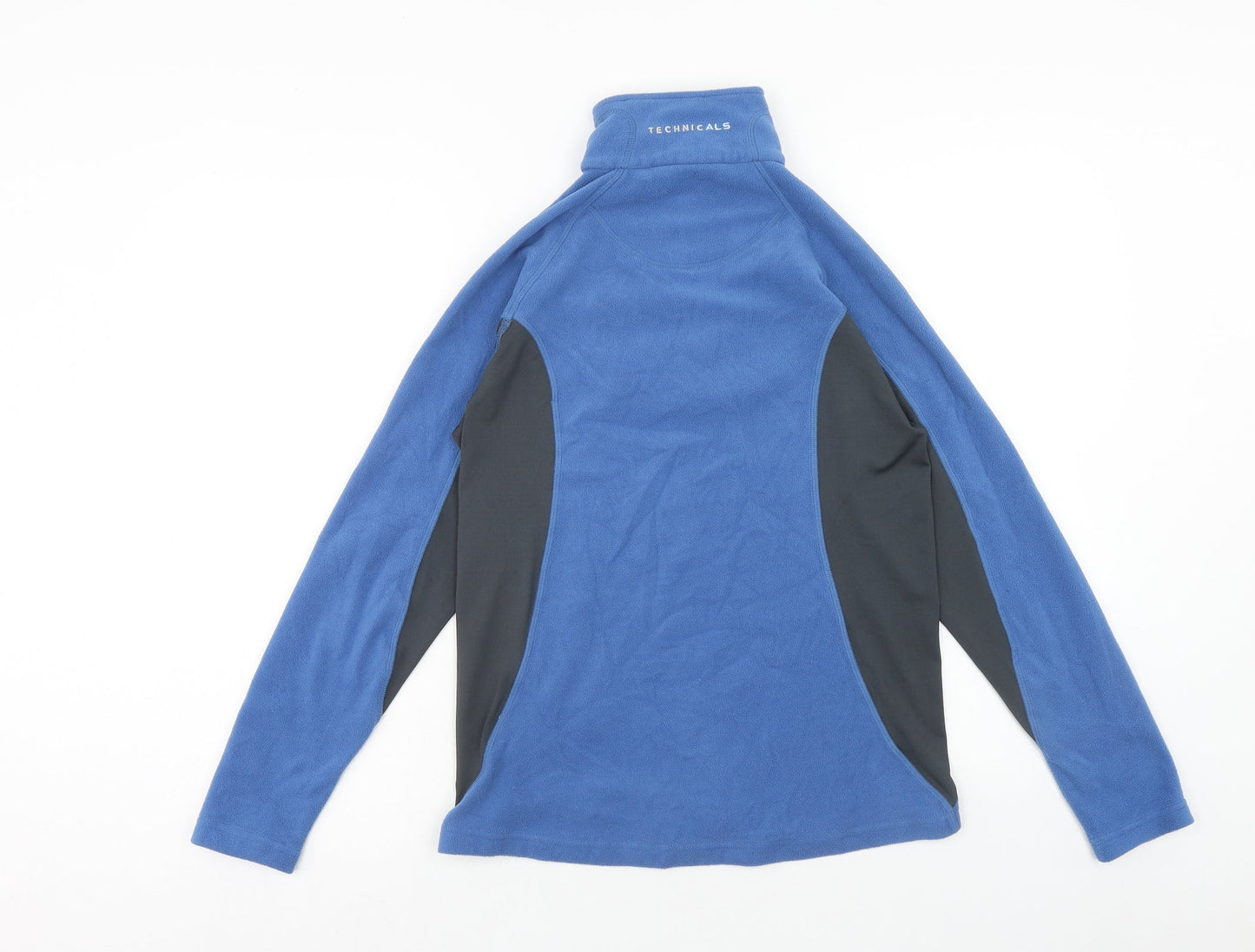 Polartec Womens Blue Polyester Pullover Sweatshirt Size 10 Zip