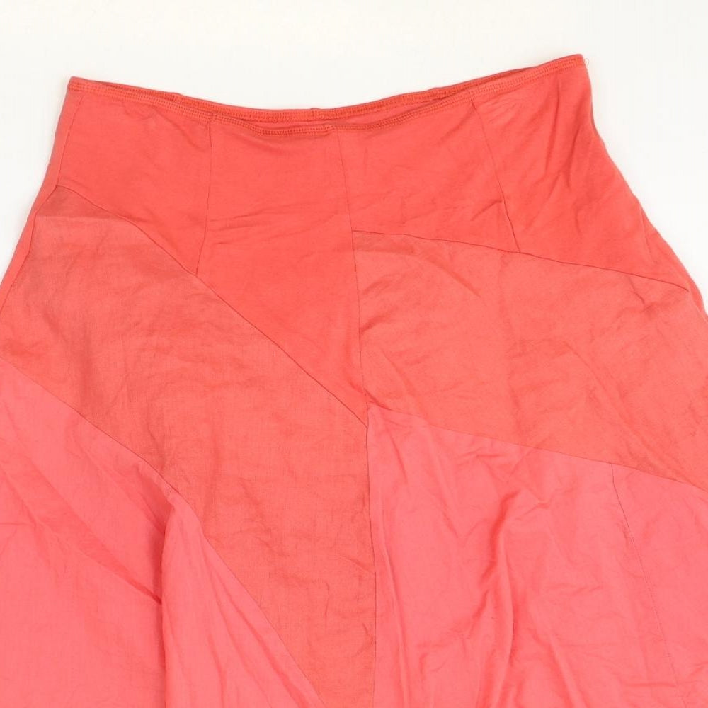 Marks and Spencer Womens Pink Polyester Swing Skirt Size 10