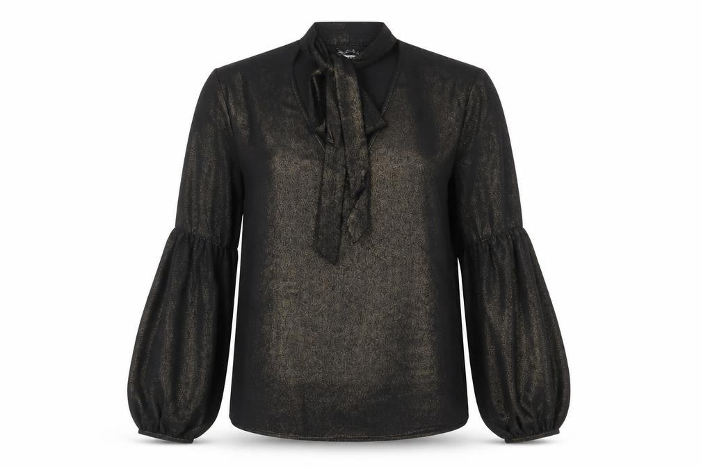 Miss Selfridge Womens Black Geometric Polyester Basic Blouse Size 8 Halter