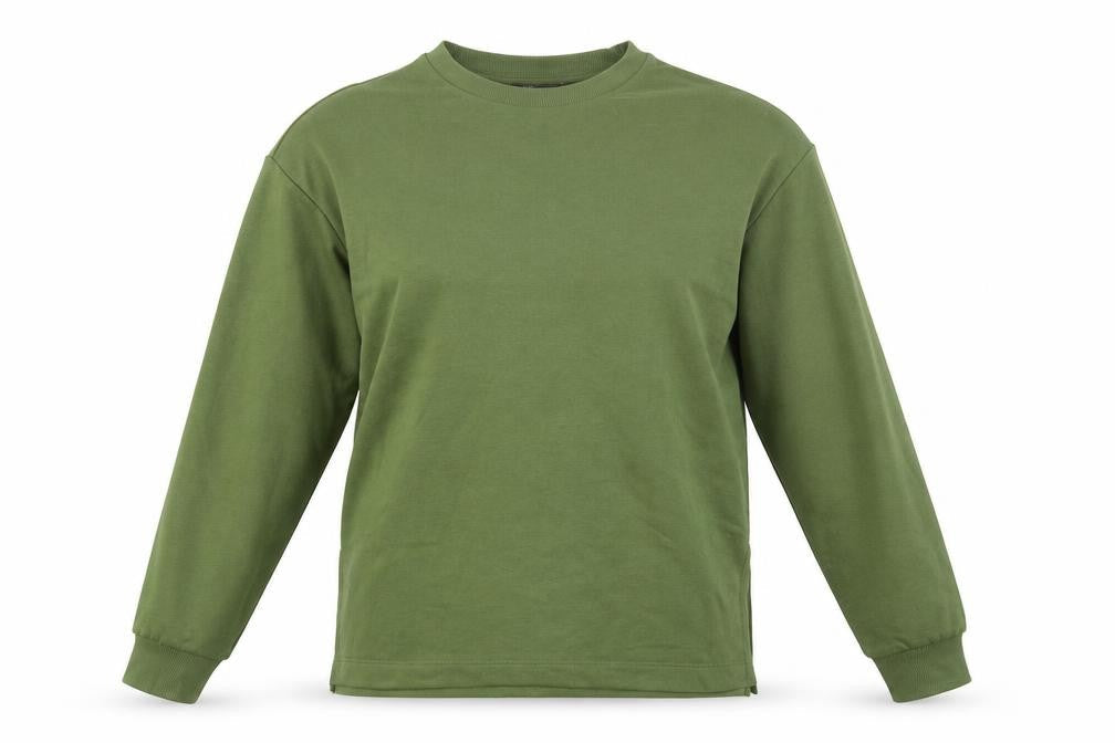 Marks and Spencer Womens Green Cotton Pullover Sweatshirt Size 8 Pullover