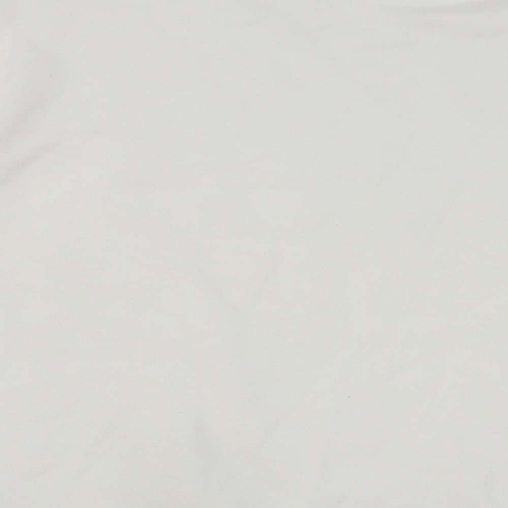 Marks and Spencer Womens White Cotton Pullover Sweatshirt Size S Pullover