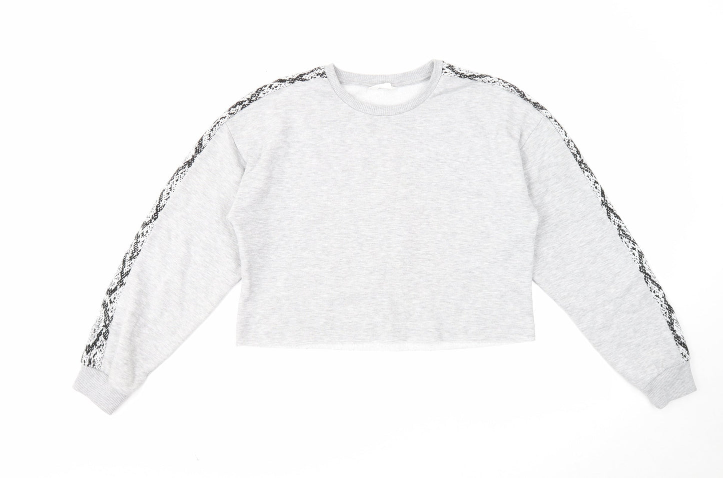Candy Couture Girls Grey Cotton Pullover Sweatshirt Size 15 Years Pullover