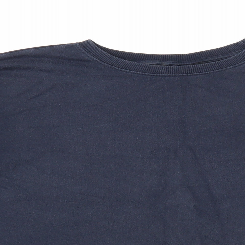 Sugar Dust Womens Blue Cotton Pullover Sweatshirt Size M Pullover