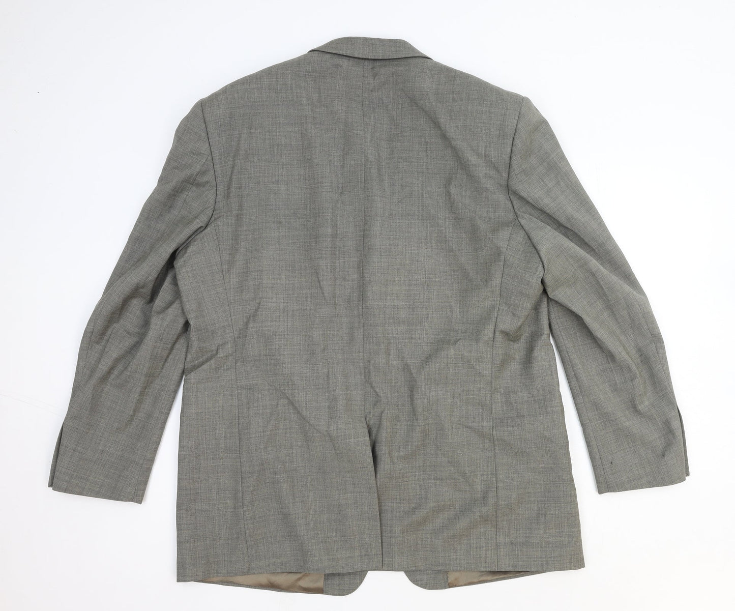 Marks and Spencer Mens Grey Wool Jacket Blazer Size M Regular