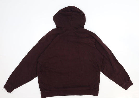 ASOS Womens Brown Polyester Pullover Hoodie Size L Pullover