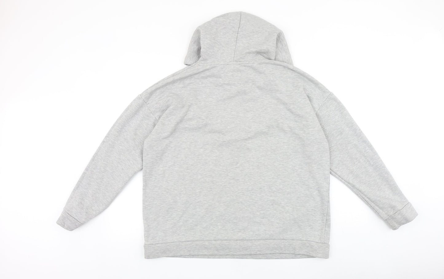 Papaya Womens Grey 100% Cotton Pullover Hoodie Size L Pullover