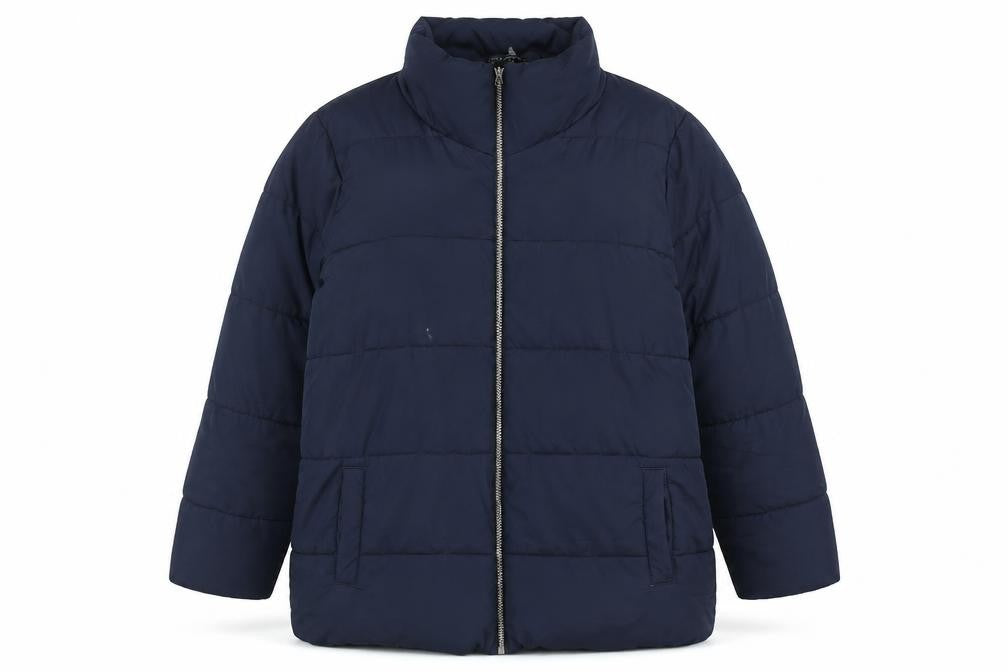 Love Coats Womens Blue Quilted Coat Size 18 Zip
