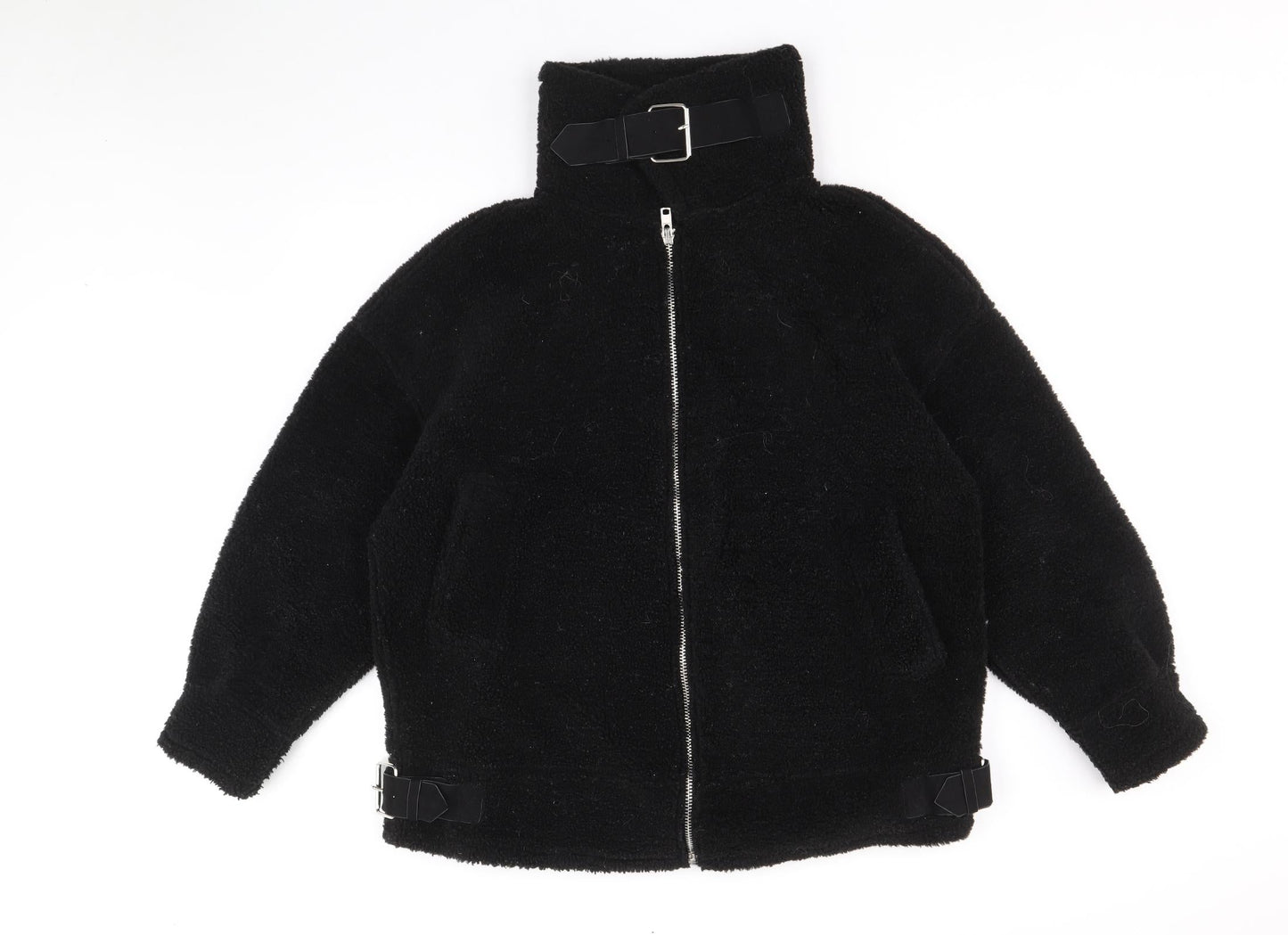 Missguided Womens Black Jacket Size 8 Zip
