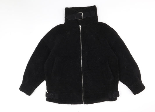 Missguided Womens Black Jacket Size 8 Zip