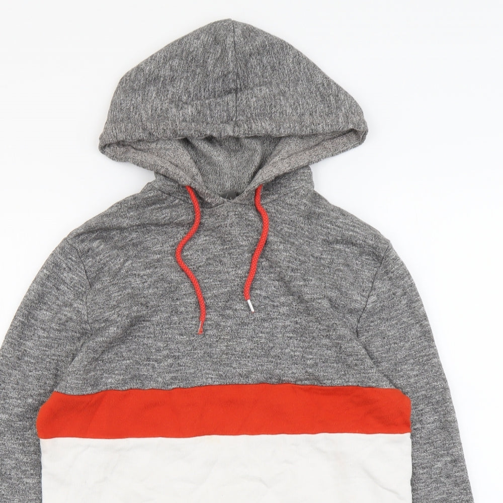 ASOS Mens Multicoloured Cotton Pullover Hoodie Size XS