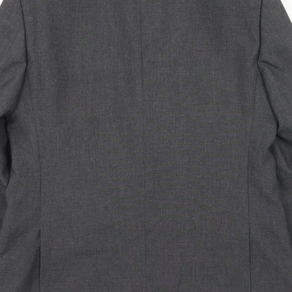 Marks and Spencer Mens Grey Polyester Jacket Blazer Size 40 Regular
