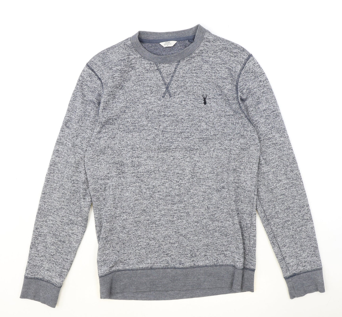 NEXT Mens Blue Cotton Pullover Sweatshirt Size S