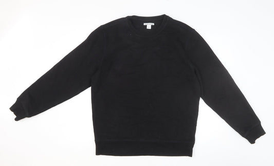 Amazon Womens Black Cotton Pullover Sweatshirt Size M Pullover