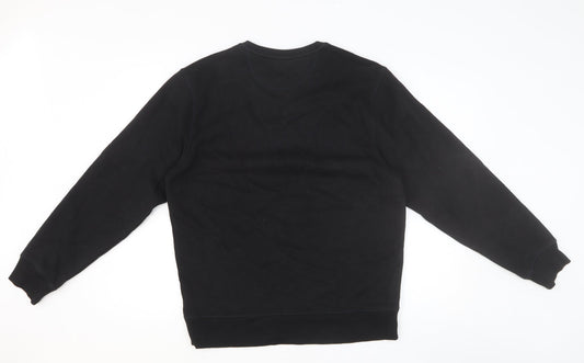 Amazon Womens Black Cotton Pullover Sweatshirt Size M Pullover