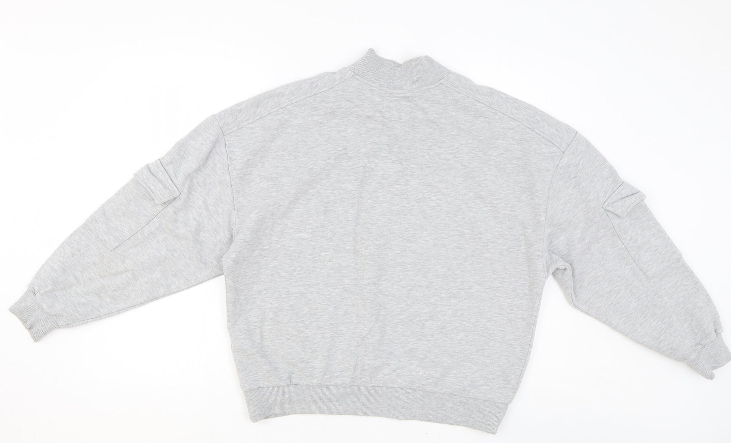 NEXT Womens Grey Cotton Pullover Sweatshirt Size M Pullover