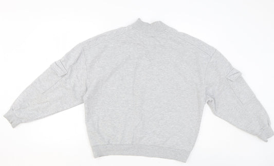 NEXT Womens Grey Cotton Pullover Sweatshirt Size M Pullover