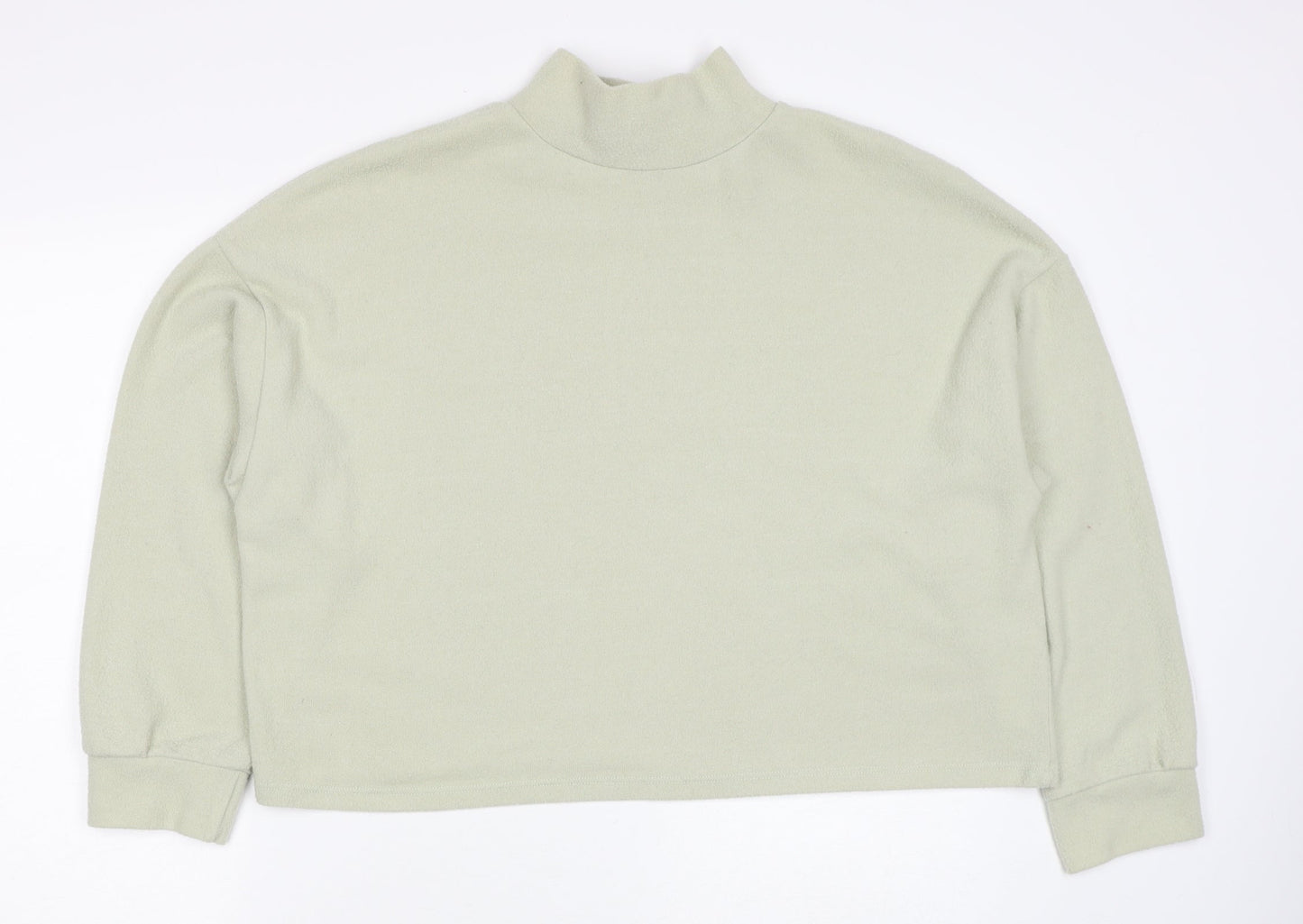 New Look Womens Green Polyester Pullover Sweatshirt Size M Pullover