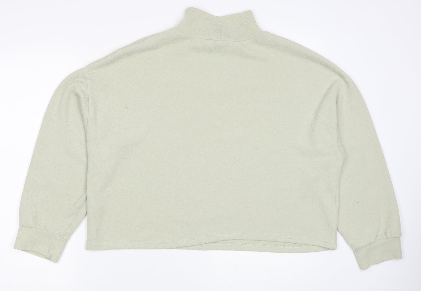 New Look Womens Green Polyester Pullover Sweatshirt Size M Pullover
