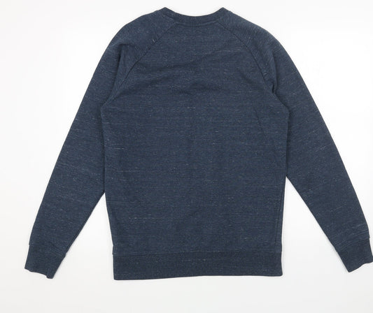 Preworn Womens Blue Cotton Pullover Sweatshirt Size M Pullover